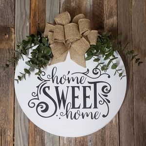Beautiful Wood Hanging Sign
